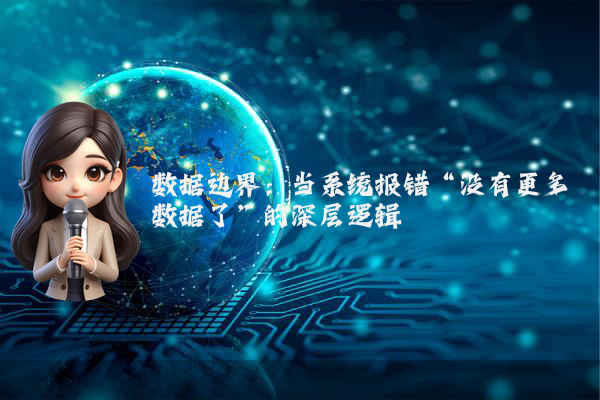 数据边界：当系统报错“没有更多数据了”的深层逻辑